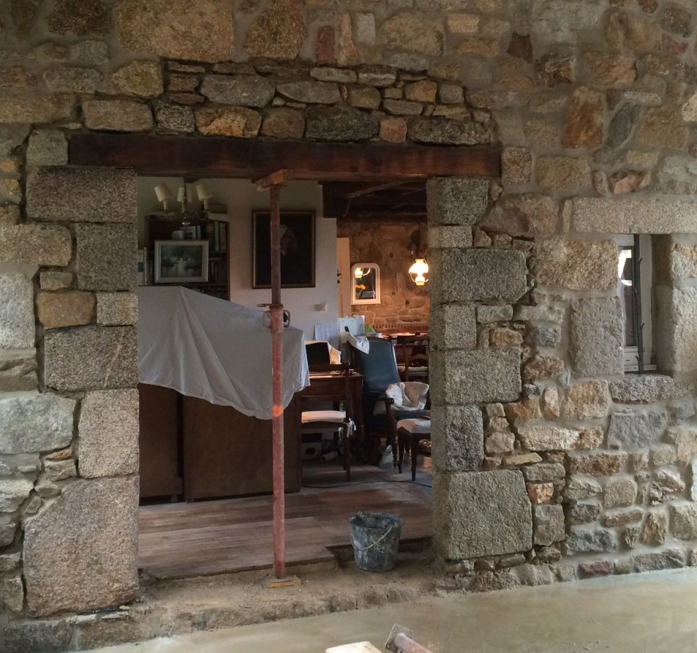 Intérieur de bâti ancien dans le Finistère nord